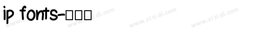 ip fonts字体转换